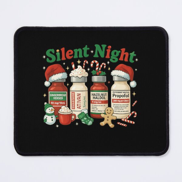 Item preview, Funny Nurse Christmas Silent Night Pharmacy Medical Humor designed and sold by haitrieuic96.