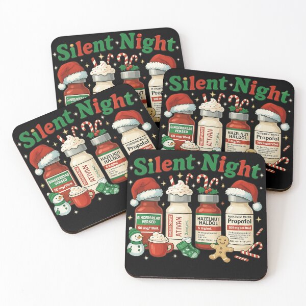 Item preview, Funny Nurse Christmas Silent Night Pharmacy Medical Humor designed and sold by haitrieuic96.
