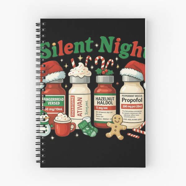 Item preview, Funny Nurse Christmas Silent Night Pharmacy Medical Humor designed and sold by haitrieuic96.
