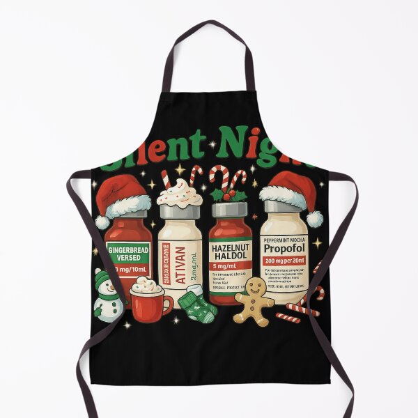 Item preview, Funny Nurse Christmas Silent Night Pharmacy Medical Humor designed and sold by haitrieuic96.