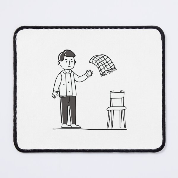 Item preview, A scarf being thrown onto a chair by a person designed and sold by rasagamastore.