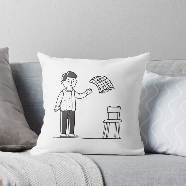 Item preview, A scarf being thrown onto a chair by a person designed and sold by rasagamastore.