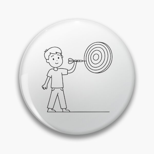 Item preview, A player throwing a dart at a wall target designed and sold by rasagamastore.