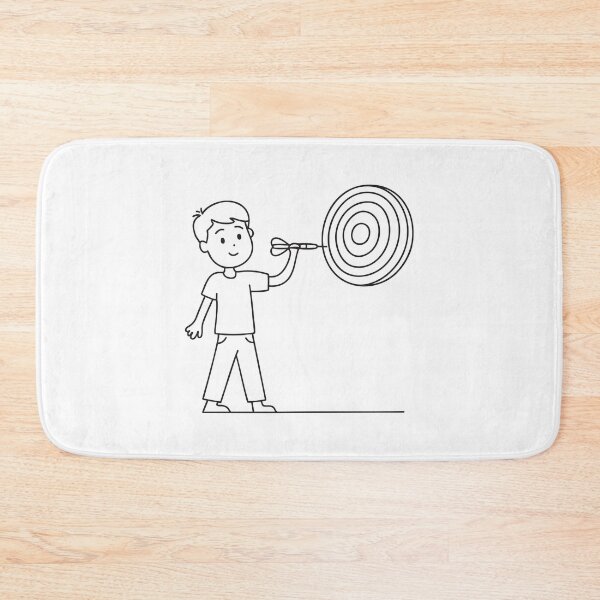 Item preview, A player throwing a dart at a wall target designed and sold by rasagamastore.