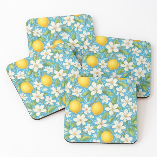 Item preview, Amalfi Coast Mediterranean Summer – Lemons & Flowers designed and sold by Suzy Perez Art.