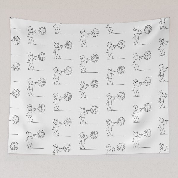 Item preview, A player throwing a dart at a wall target designed and sold by rasagamastore.