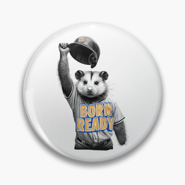 Item preview, Born Ready Baseball Opossum Meme designed and sold by Grace-Cop.