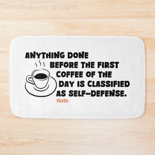 Item preview, Coffee Self Defense - WhimWiz Funny Quote & Quirky Gift Idea designed and sold by WhimWiz.