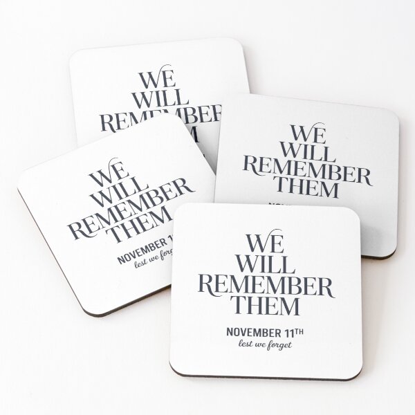 Item preview, We Will Remember Them Remembrance Day Typography Design designed and sold by InspiredCreatives.