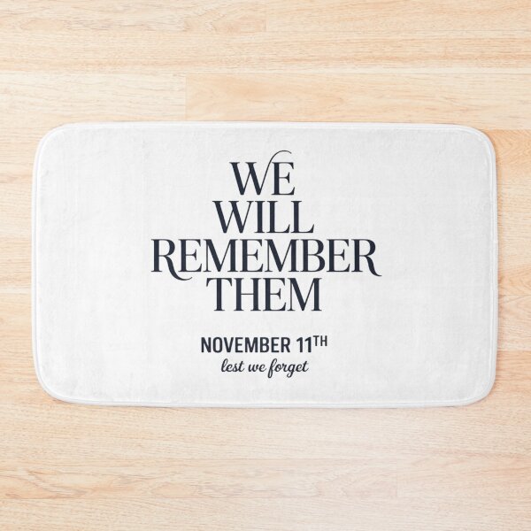 Item preview, We Will Remember Them Remembrance Day Typography Design designed and sold by InspiredCreatives.