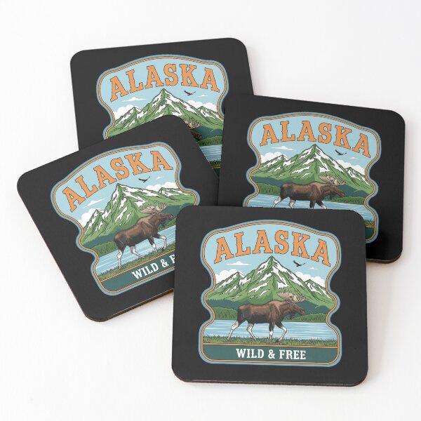 Item preview, Alaska Wild & Free – Vintage Outdoor Adventure designed and sold by Suzy Perez Art.