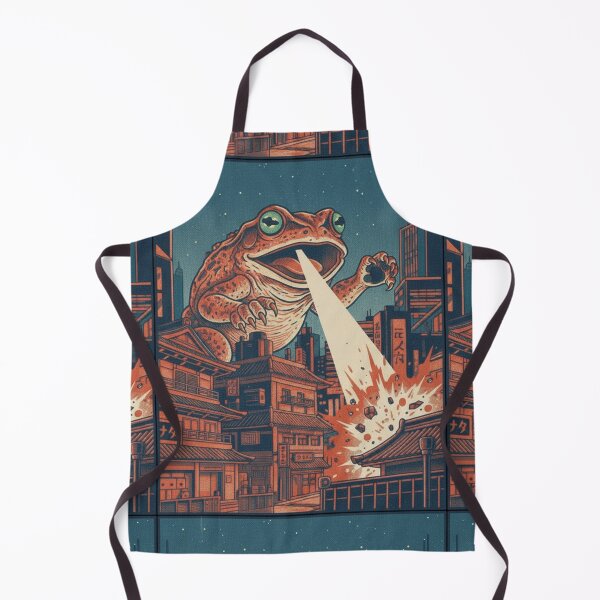 Item preview, Frogzilla – Japanese Giant Frog Monster Retro designed and sold by dudelinart.