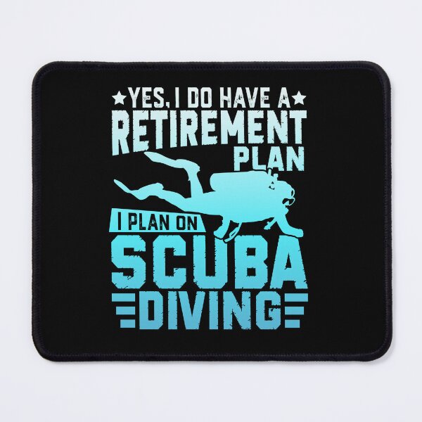 Item preview, Funny Scuba Diving Retirement Plan – Diver Silhouette Ocean Design designed and sold by mraihan.