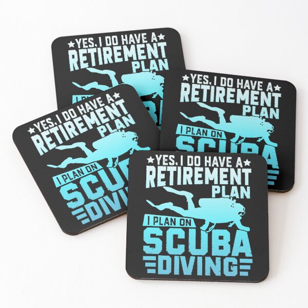 Item preview, Funny Scuba Diving Retirement Plan – Diver Silhouette Ocean Design designed and sold by mraihan.