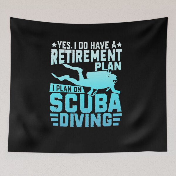 Item preview, Funny Scuba Diving Retirement Plan – Diver Silhouette Ocean Design designed and sold by mraihan.