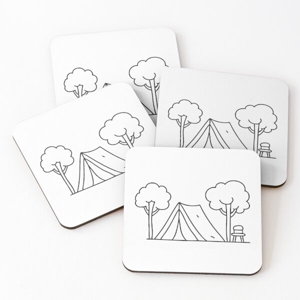 Item preview, A tent under trees with a nearby chair designed and sold by rasagamastore.
