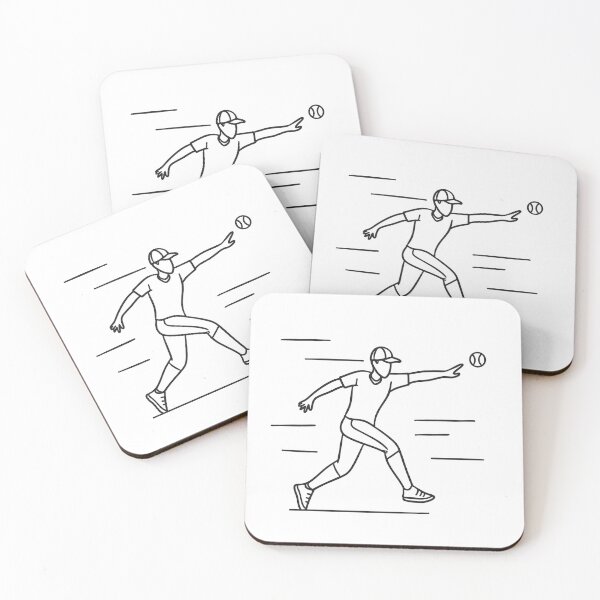 Item preview, A throw gesture beside a baseball mid air designed and sold by rasagamastore.