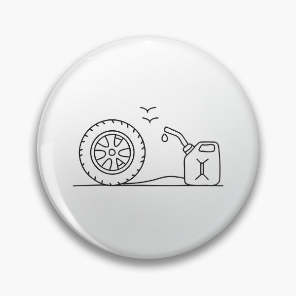 Item preview, A tire beside an air pump on a driveway designed and sold by rasagamastore.