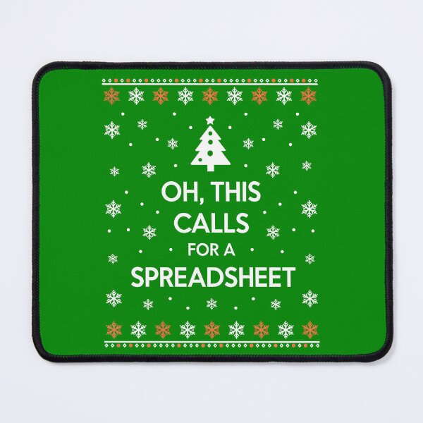 Item preview, This Calls for a Spreadsheet Christmas Sweater designed and sold by Millsoft.
