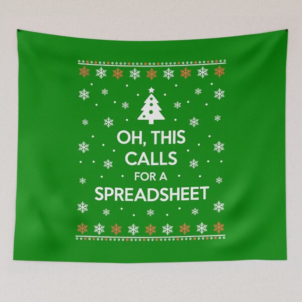 Item preview, This Calls for a Spreadsheet Christmas Sweater designed and sold by Millsoft.