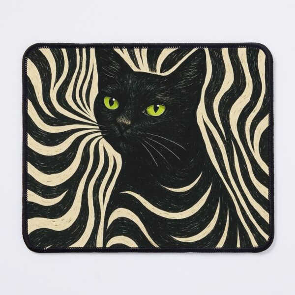 Item preview, Black Cat Pattern designed and sold by GraphicMondaze.