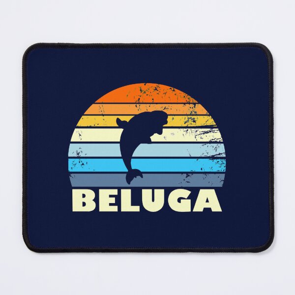 Item preview, Beluga Whale Retro Sunset Save The Whales Beluga Gear designed and sold by SantogadeElenas.