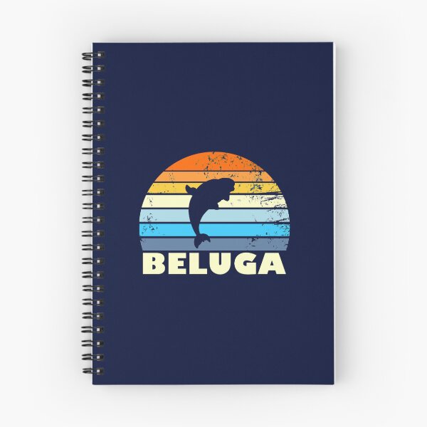 Item preview, Beluga Whale Retro Sunset Save The Whales Beluga Gear designed and sold by SantogadeElenas.