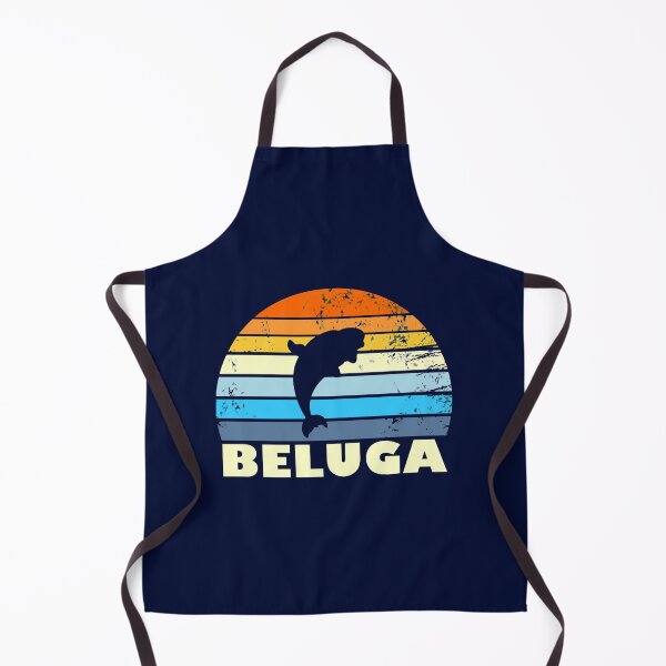 Item preview, Beluga Whale Retro Sunset Save The Whales Beluga Gear designed and sold by SantogadeElenas.