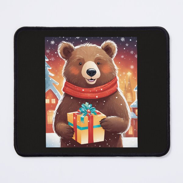 Item preview, Cute Christmas bear illustration designed and sold by Tienda-Vane.