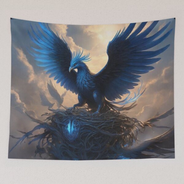 Item preview, Azure Phoenix of the Hollow Nest designed and sold by afrancisCL.
