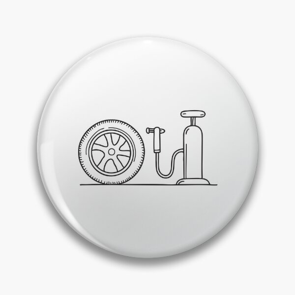 Item preview, An air pump placed beside a tire designed and sold by rasagamastore.