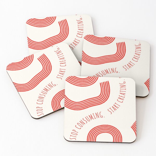 Item preview, Stop Consuming Start Creating | Abstract Motivation Art designed and sold by DESIGN DIMENSION .