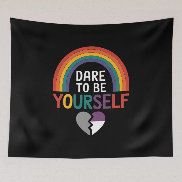 Item preview, Dare To Be Yourself Asexual Ace Pride Flag LGBTQ Men Women  designed and sold by GGrizeldaRivas.