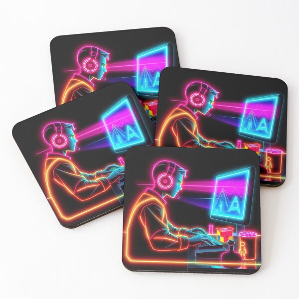 Item preview, Gamers in Neon designed and sold by Talpha.