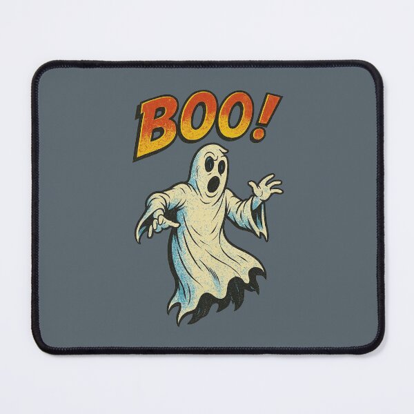 Item preview, Vintage Halloween Ghost Saying “BOO!” – Retro Scary Cute Ghost Design designed and sold by The Devil's Bargain.