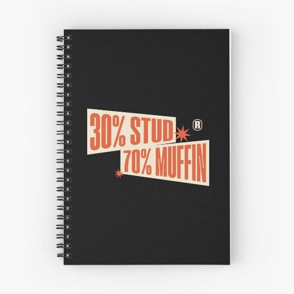 Item preview, 30% Stud 70% Muffin – Funny Pun designed and sold by dudelinart.