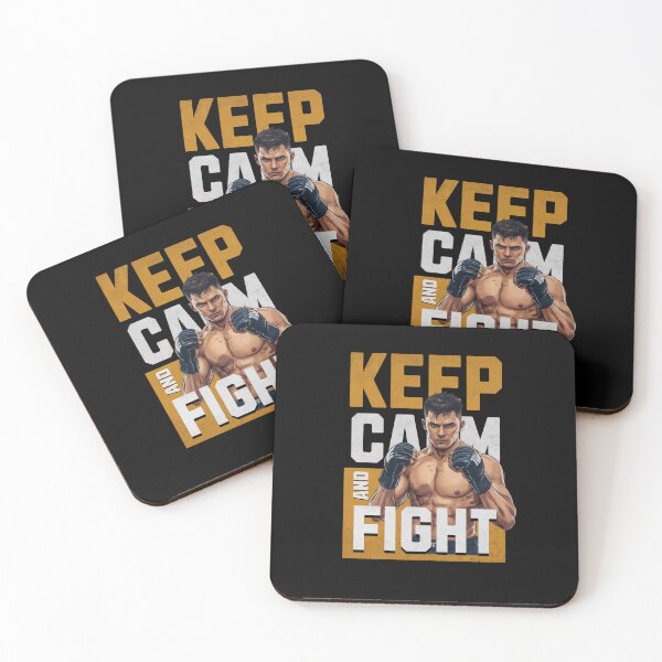 Item preview, Keep Calm and Fight T-Shirt – MMA Fighter Motivation Tee designed and sold by The Upside Down.
