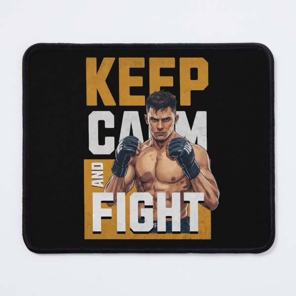Item preview, Keep Calm and Fight T-Shirt – MMA Fighter Motivation Tee designed and sold by The Upside Down.