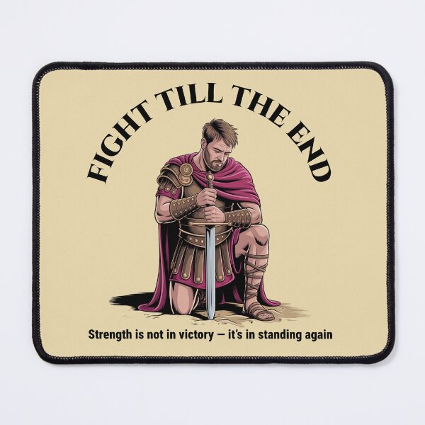 Item preview, Fight Till the End — Roman Gladiator Art, Strength and Honor Design designed and sold by HappySproutArt.