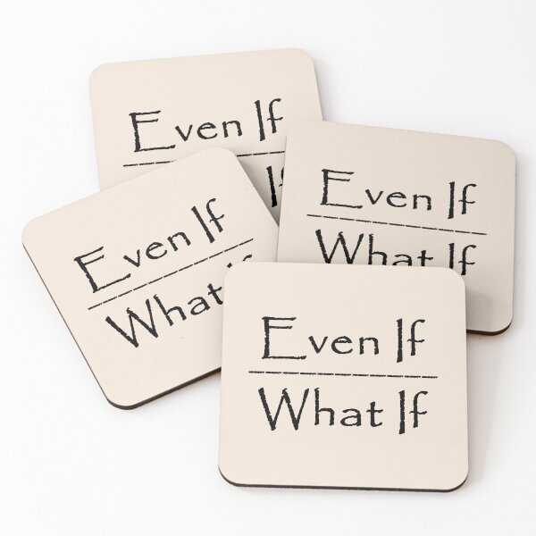 Item preview, Even if over what if -Minimal Faith over Fear Typographic bible verse reference | Black designed and sold by ZechJohnRB.