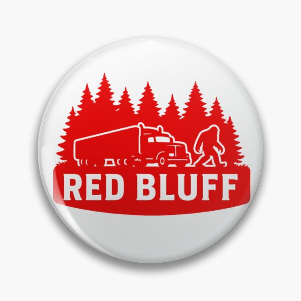 Item preview, Red Bluff Bigfoot Semi-Truck & Forest Silhouette  designed and sold by The Sierra Mountain Corner.