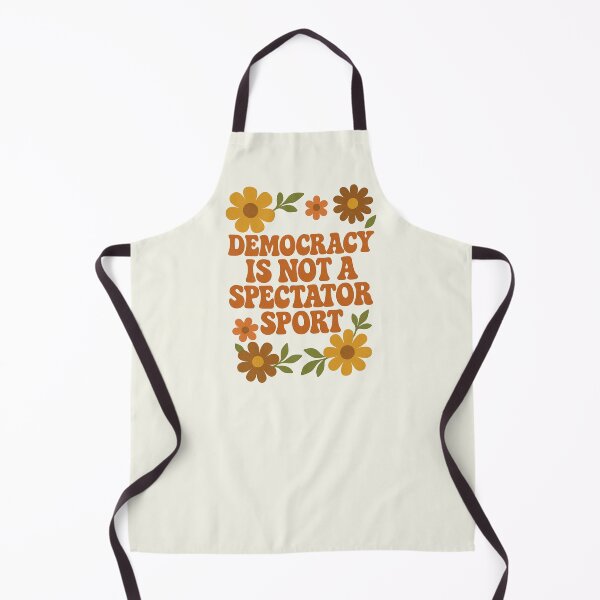 Item preview, Democracy is Not A Spectator Sport 1970s Vintage designed and sold by SunfullyYours.