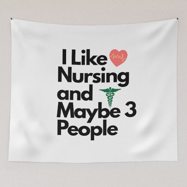 Item preview, I like nursing, and maybe 3 people Funny Healthcare T-Shirt designed and sold by marvancatquotes.