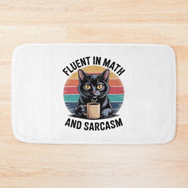 Item preview, Fluent In Math And Sarcasm Math Teacher Appreciation6  designed and sold by lilLilaBatArt.