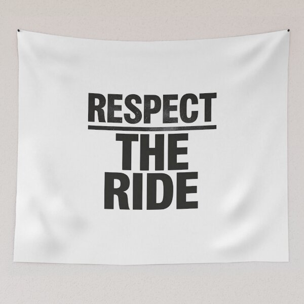 Item preview, Respect the Ride – Minimal Motorcycle Quote Design designed and sold by MotoRebel.