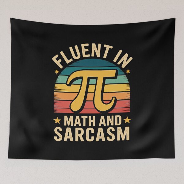 Item preview, Fluent In Math And Sarcasm Math Teacher Appreciation8  designed and sold by lilLilaBatArt.