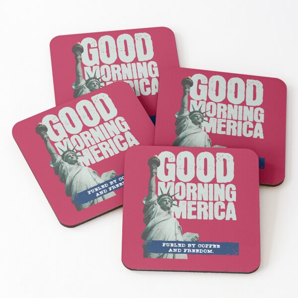 Item preview, Good Morning America T-Shirt – Bold Patriotic Sunrise Tee designed and sold by The Upside Down.