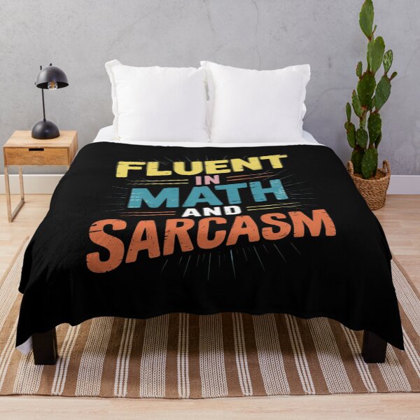 Item preview, Fluent In Math And Sarcasm Math Teacher Appreciation11  designed and sold by lilLilaBatArt.