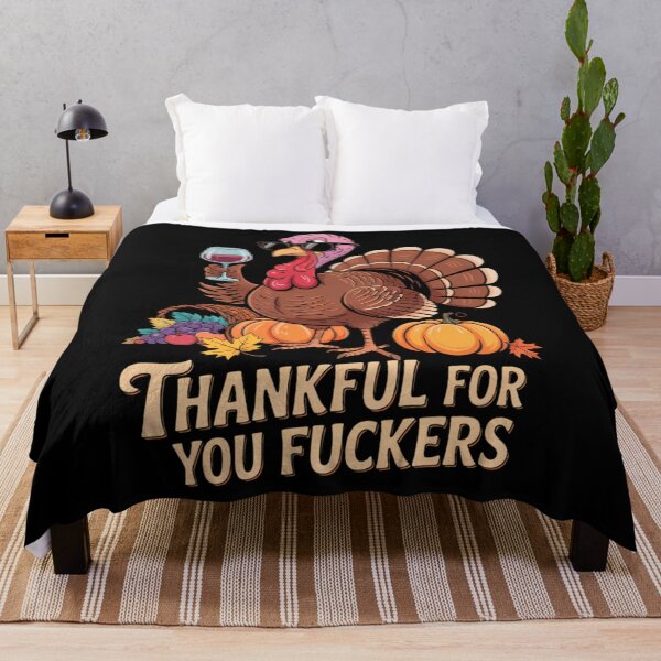 Item preview, Thankful Thanksgiving Turkey Drinking Wine Joke designed and sold by AmericaKub.