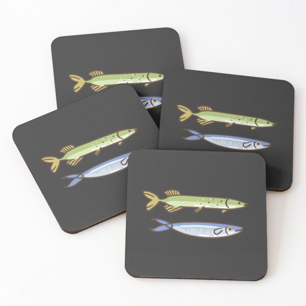 Item preview, 2 Thin Fish (Anchovy & Pike) designed and sold by JenkDesigns.
